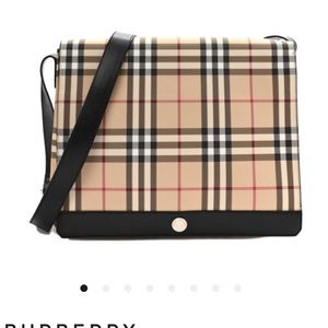 Authentic Burberry House Check Messenger  Bag in EUC.Includes dust bag.